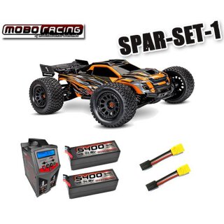 Traxxas 78086-4 XRT 4WD VXL-8S Race Truck TQi TSM +2x5400mAh 4s LiPo +Dual Lader orange