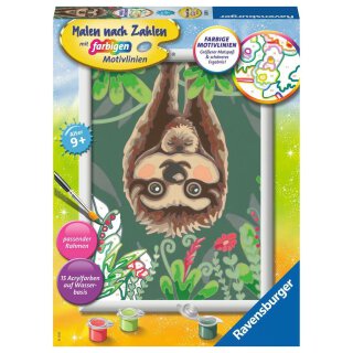 Ravensburger 20295 Malen nach Zahlen Faultier-Liebe