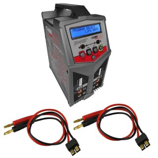 RC Plus RC-CHA-211 Cube 80 Duo Ladegerät 2x 80 Watt Lader + 2x Traxxas-Ladekabel