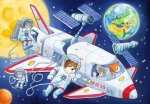 Ravensburger Puzzle 05665 Reise durch den Weltraum 2x24 Teile Puzzle