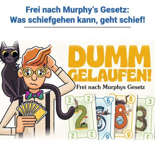 Ravensburger 20968 Dumm Gelaufen! Kartenspiel, Mit Mac und schwarzer Katze Murphy