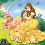 Ravensburger Puzzle 09346 Palace Pets Belle, Cinderella und Rapunzel Puzzle, Disney-Puzzle mit 3x49 Teilen
