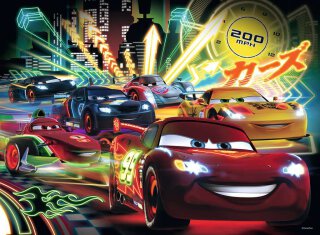 Ravensburger Puzzle 10520 Cars Neon Disney Cars-Puzzle, mit 100 Teilen im XXL-Format