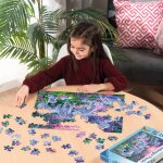 Ravensburger Puzzle 10021 Einhörner im Abendrot Fantasy-Puzzle, mit 150 Teilen im XXL-Format