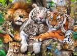 Ravensburger Puzzle 12721 Schmusende Raubkatzen...