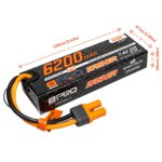 Spektrum SPMXB2S62 7,4V 6200mAh 2S 120C Smart G2 Pro Basher LiPo: IC5