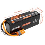 Spektrum SPMXB6S68 22.2V 6800mAh 6S 120C Smart G2 Pro Basher LiPo: IC5