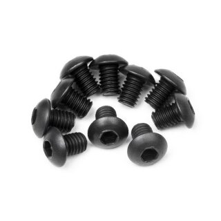 HPI H100558 Button Head Screw M3X4Mm (Hex Socket/10Pcs)