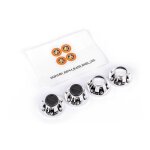 Traxxas 8164X Zentral-Felgen-Kappen chrome (2x vo 2x hi)