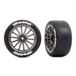 Traxxas 9375R Reifen auf Felge Multi-Speichen schwarz...