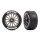 Traxxas 9375R Reifen auf Felge Multi-Speichen schwarz chrome Felge 2.0 hinten
