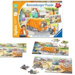Ravensburger 00172 tiptoi® Puzzle kleine Entdecker: Müllabfuhr Teileanzahl 2x12