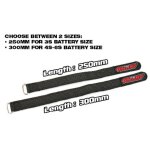 Team Corally C-50535 ProBattery Straps 3000x20mm Anti Slip Strings Black 2pcs
