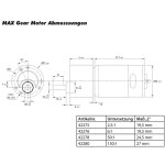 Krick 42276 MAX Gear Getriebemotor 6:1