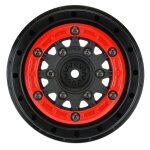 Pro-Line 2811-04 1/10 Raid Bead-Loc 12 & 14mm SC Wheels (2Stk) Red/Black