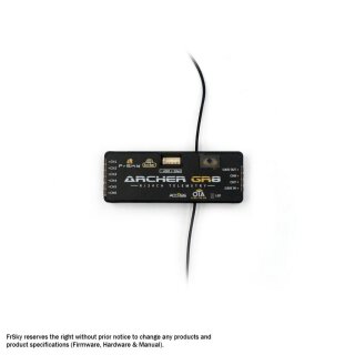 FrSky Empfänger Archer GR8 2,4Ghz mit high precision Variometer 2202.301