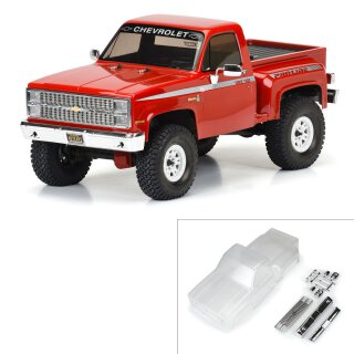 Pro-Line 3600-00 1982 Chevy K-10 Clear Body Set mit Scale-Mold-Zubehör