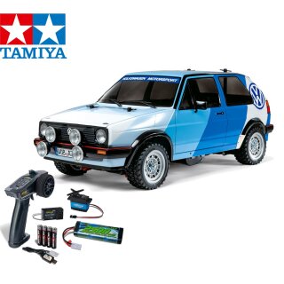 Tamiya 58714 1:10 RC VW Golf Mk2 Gti 16V Rally MF-01X Elektro-Start-Set