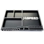 H-Speed HSPZ009 Kleinteileschale Aluminium schwarz