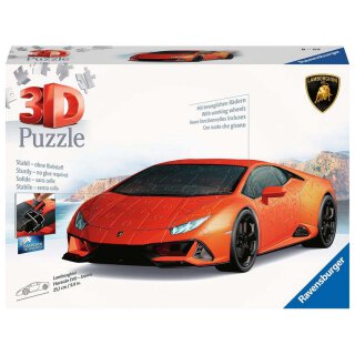 Ravensburger 11571 3D Puzzle Lamborghini Huracán EVO - Arancio Teileanzahl 108