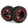HPI 540194 Blackzon Slyder MT Wheels/Tires Assembled (Black/Red)