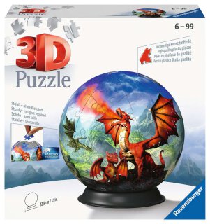 Ravensburger 11565 Puzzle-Ball Mystische Drachen Teileanzahl 72 6-99 Jahre