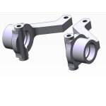 Tamiya 22069 BB-01 Alu Lenkhebel vo. (1+1) li/re sil....