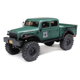 Axial AXI00007T SCX24 Dodge Power Wagon 4WD Rock Crawler Brushed RTR Grün
