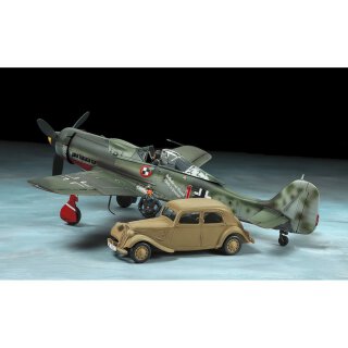 Tamiya 25213 1:48 FW 190 D-9 JV44 & 11CV Dienswagen 300025213