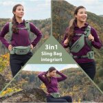 Valkental Explorer V22 Rucksack Multifunktionaler Outdoor Wanderrucksack Rot