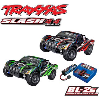 Traxxas 68154-4 Slash 4x4 BL-2S Brushless 1/10 4WD Short Course Truck 2,4GHz Akku+Lader Set