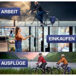 ValkBasic - wasserdichte Gepäckträgertasche - Blau