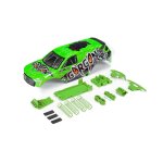 Arrma GORGON Painted Decaled Trimmed Body Set, Green...