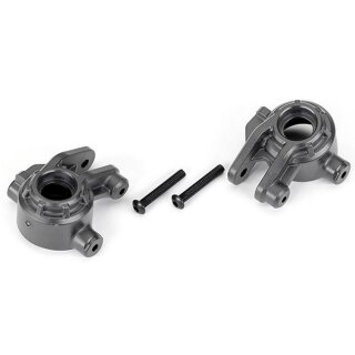 Traxxas 9037-GRAY Extreme Heavy Duty Lenkhebel grau l/r mit Kleinteile für 4x4 Hoss, Rustler; Slash