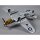 DERBEE DB003PG P-51D Mustang Warbird PNP gelb - 75cm