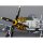 DERBEE DB003PG P-51D Mustang Warbird PNP gelb - 75cm