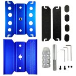 mobo-racing Car-Stand höhenverstellbar 360°drehbar Arbeitsständer 1/8 1/10 hellblau