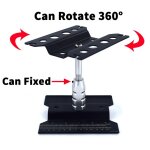 mobo-racing Car-Stand höhenverstellbar 360°drehbar Arbeitsständer 1/8 1/10 hellblau