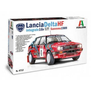 Italeri 4712 1:12 Lancia DELTA 16VHF Integrale Sanremo89 510004712