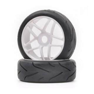 T2M T422524 Rally Game Reifen auf Star Felgen weiß (2Stk.)