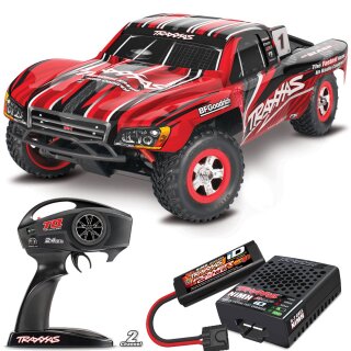 Traxxas 70054-8 Slash 4x4 1/16 Short-Course RTR inkl. Akku + USB-Lader - rot