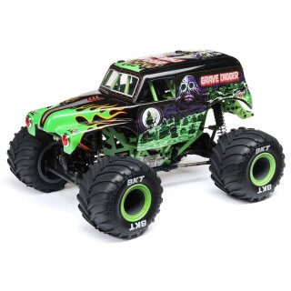 LOSI LOS01026T1 1:18 Mini LMT 4X4 Brushed Monster Truck RTR Grave Digger