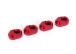 Traxxas 7743-RED Querlenkerstifte-Halter (4) Alu rot