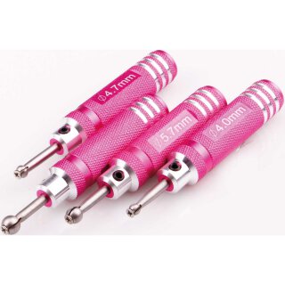 robbe 57190006  Kugelgelenk Reibahlen 4/4,7/5,7/6,7mm 4er Set Rot