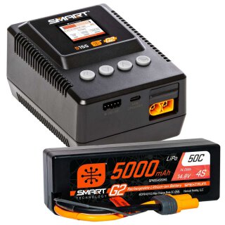 Spektrum SPMXPSS400I Smart Powerstage 5000mAh 4S LiPo- S155 Charger EU