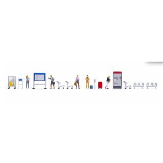 NOCH 16268 Figuren-Themenwelt „Bahnsteig” Spurweite H0