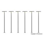 Viessmann 63646 H0 Bahnsteigleuchte, 2 LEDs weiß, 5+1