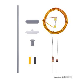 Viessmann 6726 H0 Bausatz Bahnsteigleuchte, 2 LEDs weiß
