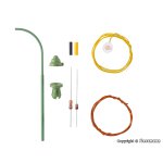 Viessmann 6729 H0 Bausatz Bogen-Gaslaterne grün, LED...