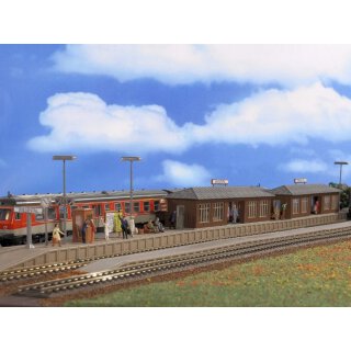 Vollmer 43550 H0 Bahnsteig Wiesental mit zwei Wartehallen